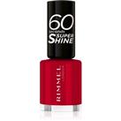 Rimmel 60 Seconds Super Shine nail polish shade 313 Feisty Red 8 ml