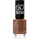 Rimmel 60 Seconds Super Shine nail polish shade 140 Chocolate Eclipse 8 ml