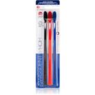 Swissdent Profi Colours toothbrushes soft medium black, red, blue 3 pc