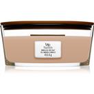 Woodwick Vanilla & Sea Salt scented candle with wooden wick (hearthwick) 453.6 g
