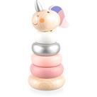 Zopa Wooden Unicorn stacking rings wooden Pink 1 pc