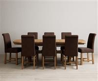 Extending Olympia 180cm Solid Oak Dining Table with 6 Chairs