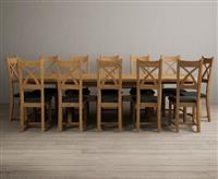 Extending Olympia 180cm Solid Oak Dining Table with 6 Chairs