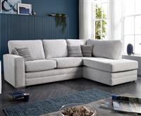 Madden Light Grey Fabric Right Hand Facing Corner Sofa