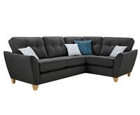 Florin Charcoal Grey Fabric Right Hand Facing Corner Sofa