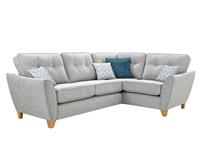 Florin Light Grey Fabric Right Hand Facing Corner Sofa
