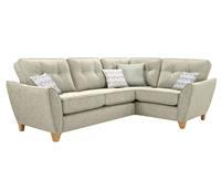 Florin Cream Fabric Right Hand Facing Corner Sofa