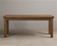 Extending Buxton 180cm Rustic Solid Oak Dining Table