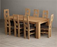 Sheringham 200cm Solid Oak Dining Table with 8 Chairs