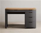 Bradwell Oak and Charcoal Painted Computer Desk