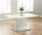 Extending Alessio 160cm White High Gloss Dining Table