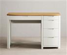 Bradwell Oak and Signal White Painted Computer Desk