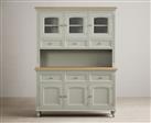 Francis Oak and Soft Green Painted Large Dresser