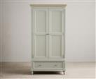 Francis Oak and Soft Green Painted Double Wardrobe