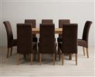 York 120cm Solid Oak Dining Table with 6 Grey Chairs