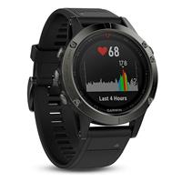 Garmin Fenix 5 Multisport GPS Watch?Wrist HRM?GLONASS?47mm?Slate Gray+Black Band