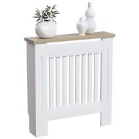 (Small) Arlington Radiator Cover Heating Cabinet White Oak