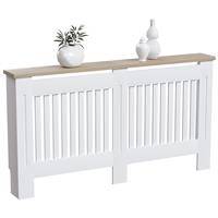 (Large) Arlington Radiator Cover Heating Cabinet White Oak