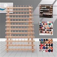 120 Spool Tailor Holder Storage Bobbin Sew Wood Thread Rack Sewing Organizer UK