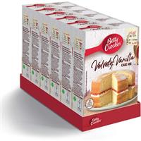 Betty Crocker Velvety Vanilla Cake Mix 425g (Pack of 6)