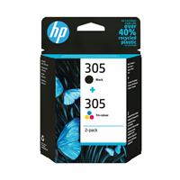 HP 305 Original Ink Cartridge Black/Tri-Colour Pack of 2 6ZD17AE HP6ZD17AE