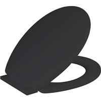 (Black) Ram Soft Close Toilet Seat with Quick Release