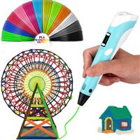 3D Printing Pen Drawing Pen Printer + LCD Screen + USB+ PLA Filaments