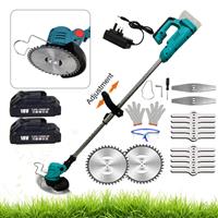 Cordless Weed Trimmer Grass Strimmer Garden 2Battery-ReplaceFor Makita