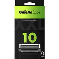 Gillette Labs with Exfoliating Bar and Heated Razor Blades, 10 Refills