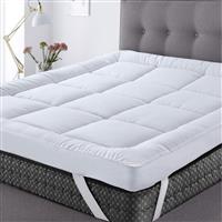 (10cm, Small Double) Hotel Quality Mattress Topper 10cm & 5cm Deep Thick