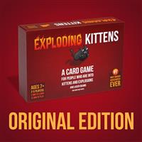 Original Edition by Exploding Kittens - Card Games for Adults Teens & Kids - Fun Family Games - A Russian Roulette Card Game, Multicolor