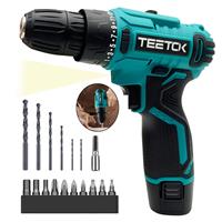 12V Cordless Combi Drill Driver Set Li-Ion Electric Screwdriver DIY