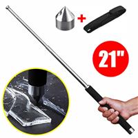 21'' Portable Pocket Self-defense Telescopic Stick Hiking Poles with Window Breaker