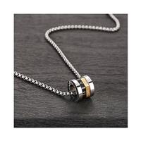 Small waist necklace men's fashion brand titanium steel pendant