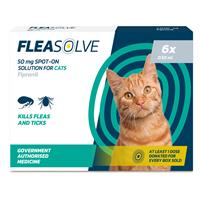 Fleasolve Spot On Cat x6 Flea Treatment