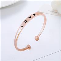 Rose gold temperament open metal bracelet bracelet trinket