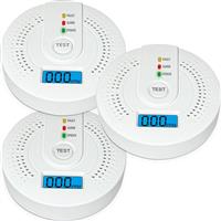 (3PCS) Carbon Monoxide Detector CO Alarm Detector Monitor for Home Safety