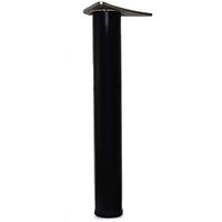 2 x 1100mm Adjustable Black Breakfast Bar Worktop Support Table Leg 60mm Diameter