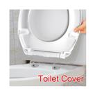 Luxury Toilet Seat Oval Heavy Duty White Soft Release Hinges WC