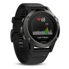Garmin Fenix 5 Multisport GPS Watch?Wrist HRM?GLONASS?47mm?Slate Gray+Black Band