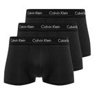 (L) 3pk Calvin Klein Men's Low Rise Black Underwear