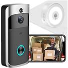 Wireless Video Doorbell Camera, Smart WiFi Real-time Intercom Doorbell Ring for Home Security, 720P HD Video|PIR Detection Night Vision|166