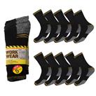 5 Pairs Mens Work Socks Thick Cushioned Boot Sock 6-11