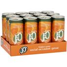 J2O Fruit Blend Juice Drink Perfect Mixer Low Calorie Orange and Passionfruit 12 x 250ml Cans, 3000 