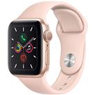 Apple Watch Series 5 40mm (GPS) - Gold Aluminium Case with Pink Sand Sport Band (Renewed)