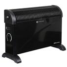 (Black, 2000W) EMtronics Convection Heater 2000W with Thermostat