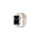 Apple Watch Series 7 (GPS + Cellular, 41mm) Smart watch - Silver Stainless Steel Case with Starlight Sport Band - Regular. Fitness Tracker, Blood