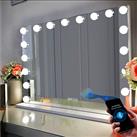 FENCHILIN 80x58cm Bluetooth Hollywood Vanity Mirror with Lights