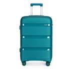(blue/green, 28 inch) 20/24/28 Inch PP Hard Shell Suitcase With TSA Lock