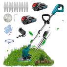 Cordless Weed Trimmer Grass Strimmer Garden+2Battery+Charger-Makita Battery Compatible